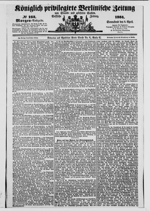 Königlich privilegirte Berlinische Zeitung von Staats- und gelehrten Sachen on Apr 5, 1884