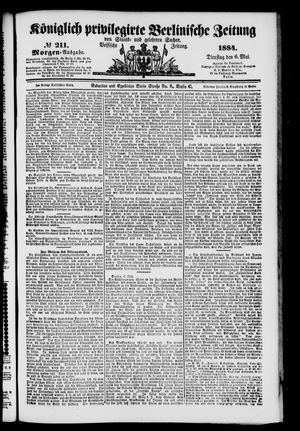 Königlich privilegirte Berlinische Zeitung von Staats- und gelehrten Sachen vom 06.05.1884