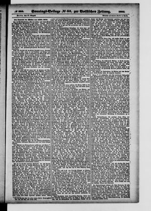 Königlich privilegirte Berlinische Zeitung von Staats- und gelehrten Sachen on Aug 24, 1884
