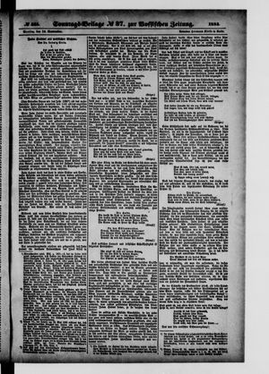Königlich privilegirte Berlinische Zeitung von Staats- und gelehrten Sachen vom 21.09.1884