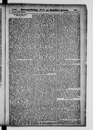 Königlich privilegirte Berlinische Zeitung von Staats- und gelehrten Sachen vom 30.11.1884