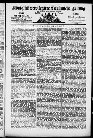 Königlich privilegirte Berlinische Zeitung von Staats- und gelehrten Sachen vom 04.02.1885