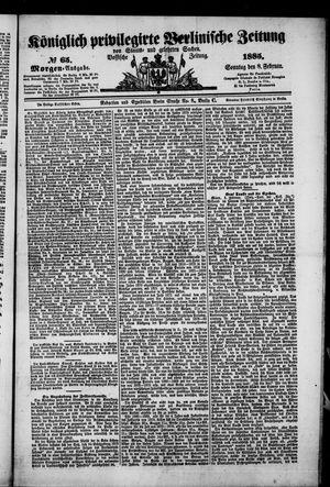 Königlich privilegirte Berlinische Zeitung von Staats- und gelehrten Sachen on Feb 8, 1885