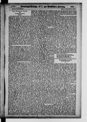 Königlich privilegirte Berlinische Zeitung von Staats- und gelehrten Sachen vom 22.02.1885