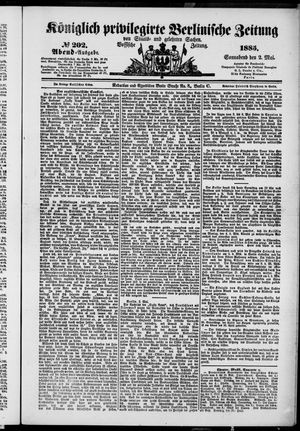 Königlich privilegirte Berlinische Zeitung von Staats- und gelehrten Sachen on May 2, 1885