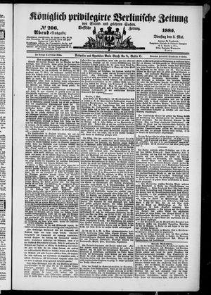 Königlich privilegirte Berlinische Zeitung von Staats- und gelehrten Sachen vom 05.05.1885