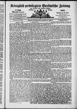 Königlich privilegirte Berlinische Zeitung von Staats- und gelehrten Sachen vom 26.05.1885