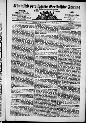 Königlich privilegirte Berlinische Zeitung von Staats- und gelehrten Sachen on Jun 4, 1885