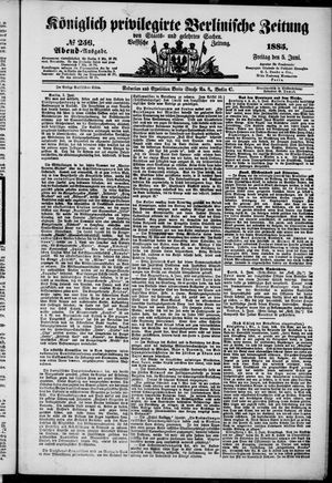 Königlich privilegirte Berlinische Zeitung von Staats- und gelehrten Sachen on Jun 5, 1885