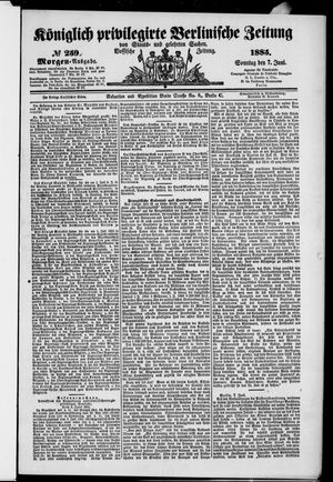 Königlich privilegirte Berlinische Zeitung von Staats- und gelehrten Sachen on Jun 7, 1885