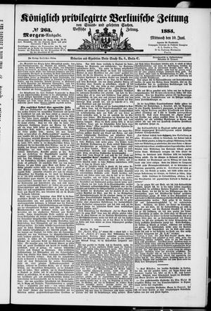 Königlich privilegirte Berlinische Zeitung von Staats- und gelehrten Sachen on Jun 10, 1885