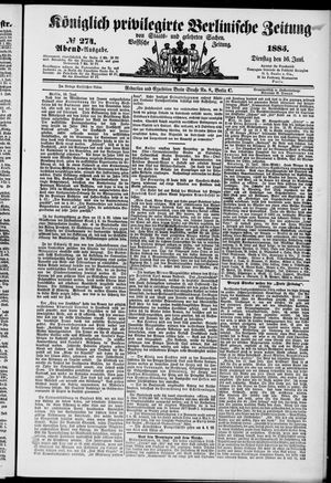 Königlich privilegirte Berlinische Zeitung von Staats- und gelehrten Sachen on Jun 16, 1885