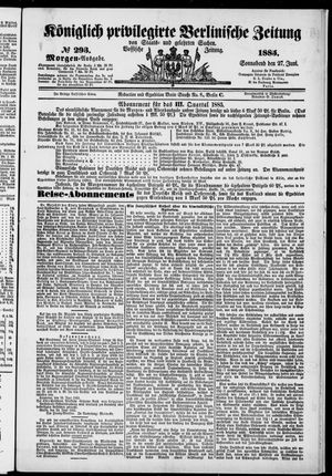 Königlich privilegirte Berlinische Zeitung von Staats- und gelehrten Sachen on Jun 27, 1885