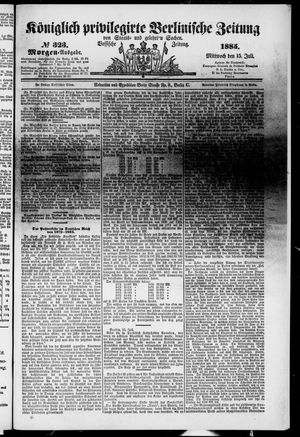 Königlich privilegirte Berlinische Zeitung von Staats- und gelehrten Sachen on Jul 15, 1885
