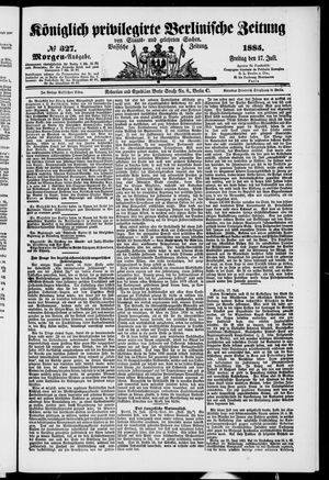 Königlich privilegirte Berlinische Zeitung von Staats- und gelehrten Sachen on Jul 17, 1885
