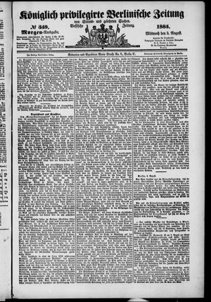 Königlich privilegirte Berlinische Zeitung von Staats- und gelehrten Sachen on Aug 5, 1885
