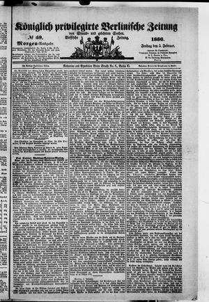 Königlich privilegirte Berlinische Zeitung von Staats- und gelehrten Sachen on Feb 5, 1886