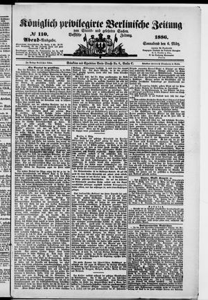 Königlich privilegirte Berlinische Zeitung von Staats- und gelehrten Sachen vom 06.03.1886