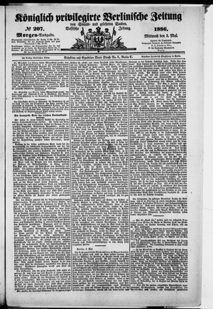 Königlich privilegirte Berlinische Zeitung von Staats- und gelehrten Sachen vom 05.05.1886