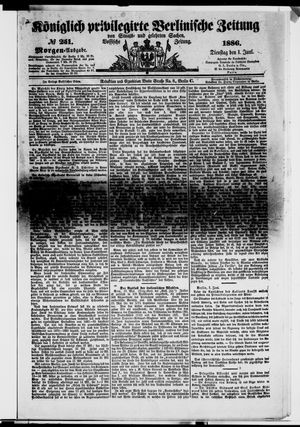 Königlich privilegirte Berlinische Zeitung von Staats- und gelehrten Sachen vom 01.06.1886