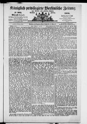 Königlich privilegirte Berlinische Zeitung von Staats- und gelehrten Sachen vom 02.07.1886