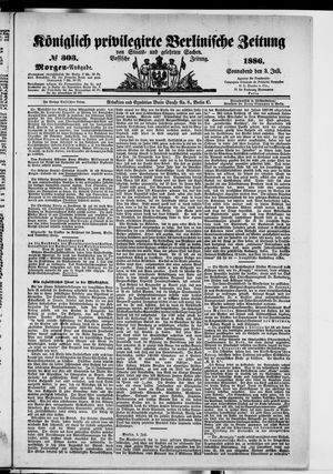 Königlich privilegirte Berlinische Zeitung von Staats- und gelehrten Sachen vom 03.07.1886