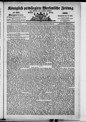 Königlich privilegirte Berlinische Zeitung von Staats- und gelehrten Sachen on Jul 10, 1886