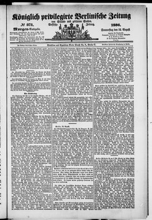 Königlich privilegirte Berlinische Zeitung von Staats- und gelehrten Sachen vom 12.08.1886
