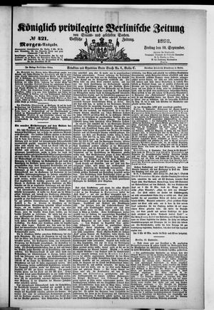 Königlich privilegirte Berlinische Zeitung von Staats- und gelehrten Sachen vom 10.09.1886