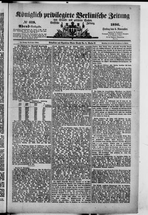 Königlich privilegirte Berlinische Zeitung von Staats- und gelehrten Sachen vom 05.11.1886