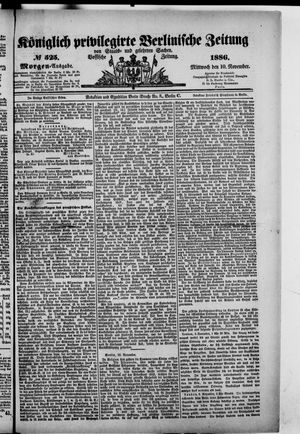 Königlich privilegirte Berlinische Zeitung von Staats- und gelehrten Sachen on Nov 10, 1886