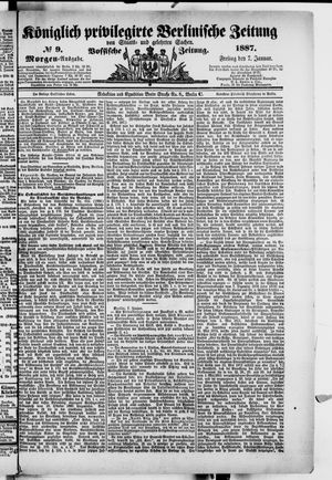 Königlich privilegirte Berlinische Zeitung von Staats- und gelehrten Sachen on Jan 7, 1887
