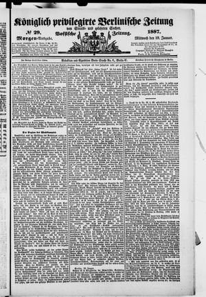 Königlich privilegirte Berlinische Zeitung von Staats- und gelehrten Sachen vom 19.01.1887