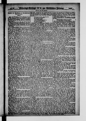 Königlich privilegirte Berlinische Zeitung von Staats- und gelehrten Sachen vom 30.01.1887