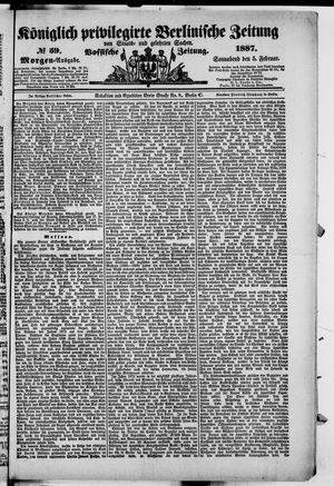 Königlich privilegirte Berlinische Zeitung von Staats- und gelehrten Sachen on Feb 5, 1887