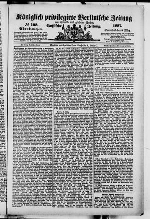 Königlich privilegirte Berlinische Zeitung von Staats- und gelehrten Sachen vom 05.03.1887