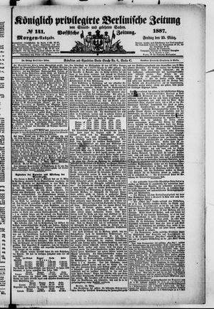 Königlich privilegirte Berlinische Zeitung von Staats- und gelehrten Sachen on Mar 25, 1887