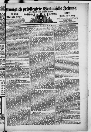 Königlich privilegirte Berlinische Zeitung von Staats- und gelehrten Sachen vom 27.03.1887