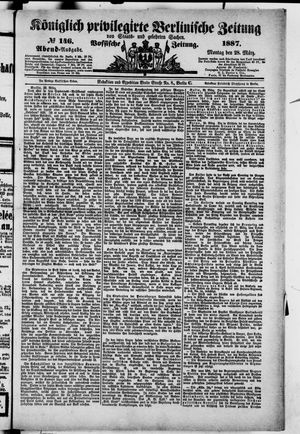 Königlich privilegirte Berlinische Zeitung von Staats- und gelehrten Sachen vom 28.03.1887