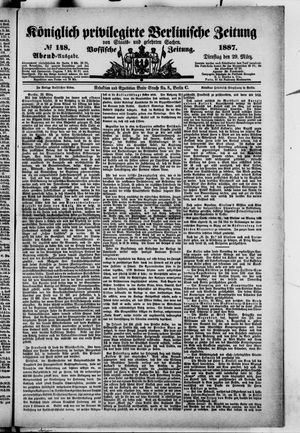 Königlich privilegirte Berlinische Zeitung von Staats- und gelehrten Sachen vom 29.03.1887