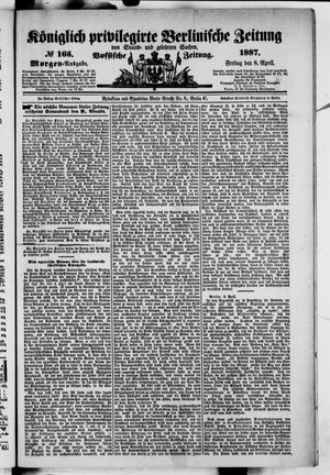 Königlich privilegirte Berlinische Zeitung von Staats- und gelehrten Sachen vom 08.04.1887