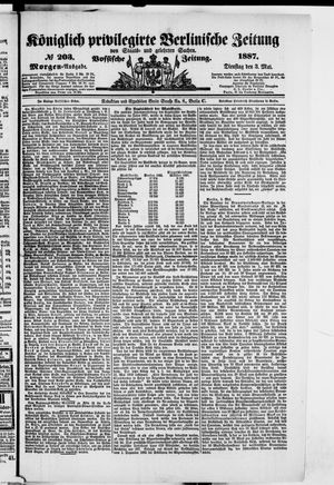 Königlich privilegirte Berlinische Zeitung von Staats- und gelehrten Sachen vom 03.05.1887