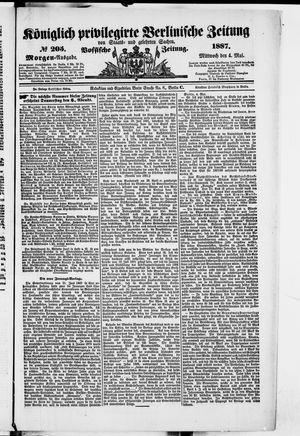 Königlich privilegirte Berlinische Zeitung von Staats- und gelehrten Sachen vom 04.05.1887