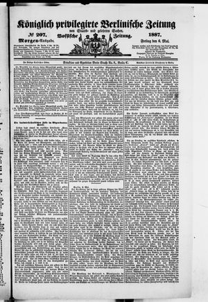 Königlich privilegirte Berlinische Zeitung von Staats- und gelehrten Sachen vom 06.05.1887