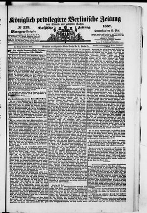 Königlich privilegirte Berlinische Zeitung von Staats- und gelehrten Sachen vom 19.05.1887