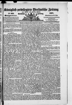 Königlich privilegirte Berlinische Zeitung von Staats- und gelehrten Sachen vom 28.05.1887