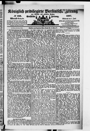 Königlich privilegirte Berlinische Zeitung von Staats- und gelehrten Sachen on Jun 1, 1887