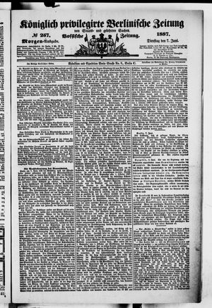 Königlich privilegirte Berlinische Zeitung von Staats- und gelehrten Sachen vom 07.06.1887