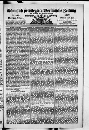 Königlich privilegirte Berlinische Zeitung von Staats- und gelehrten Sachen on Jun 8, 1887