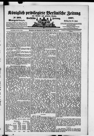 Königlich privilegirte Berlinische Zeitung von Staats- und gelehrten Sachen on Jun 10, 1887